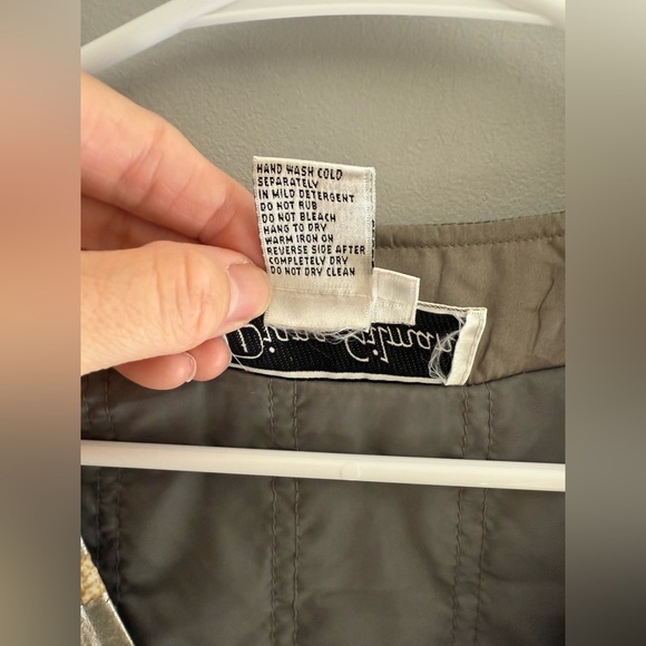 VTG Diane Gilman Metallic Tiger Print Button Front Vest Womens SZ M 100% Silk - Picture 3 of 8